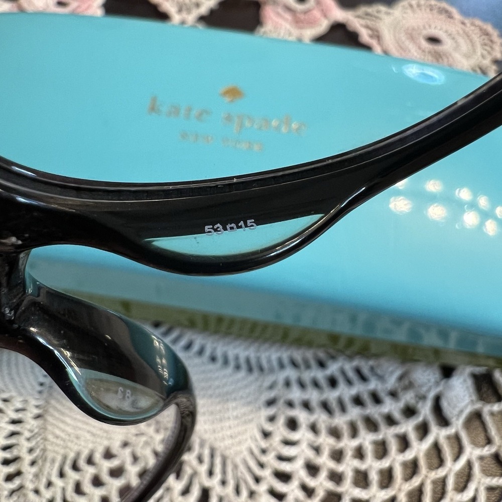 NEW Kate Spade Karlee 53[]15 140 WR7 Black Havana Leopard Print Cateye - Picture 7 of 9
